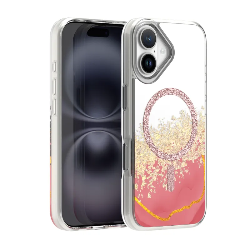 Futrola EPOXY MAG za iPhone 17 (6.3) roze