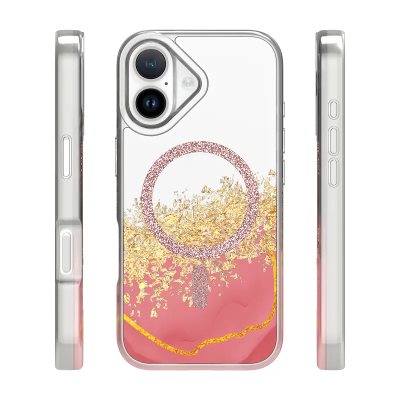 Futrola EPOXY MAG za iPhone 17 (6.3) roze