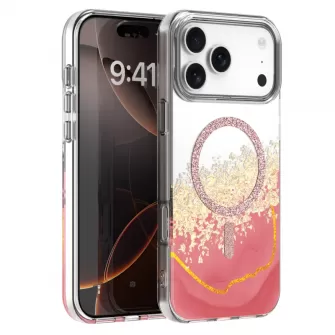 Futrola EPOXY MAG za iPhone 17 Pro Max (6.9) roze