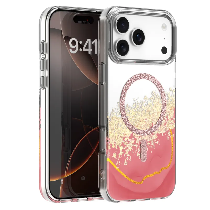 Futrola EPOXY MAG za iPhone 17 Pro Max / iPhone 18 Pro Max (6.9) roze