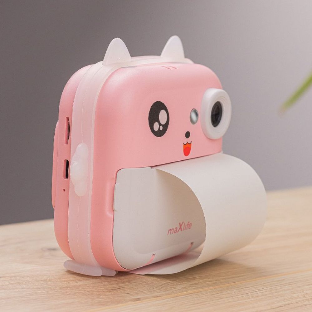 Maxlife decija kamera sa stampacem MXPC-100 roze outlet