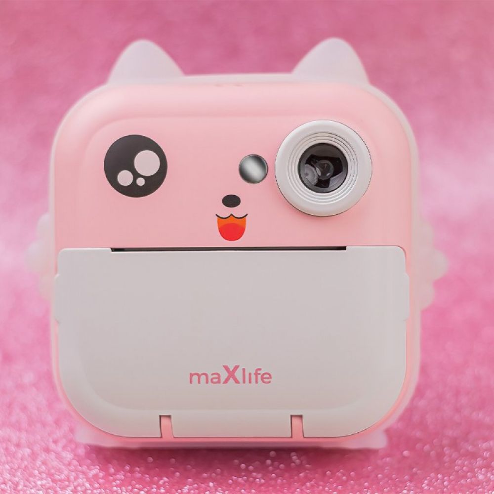 Maxlife decija kamera sa stampacem MXPC-100 roze outlet