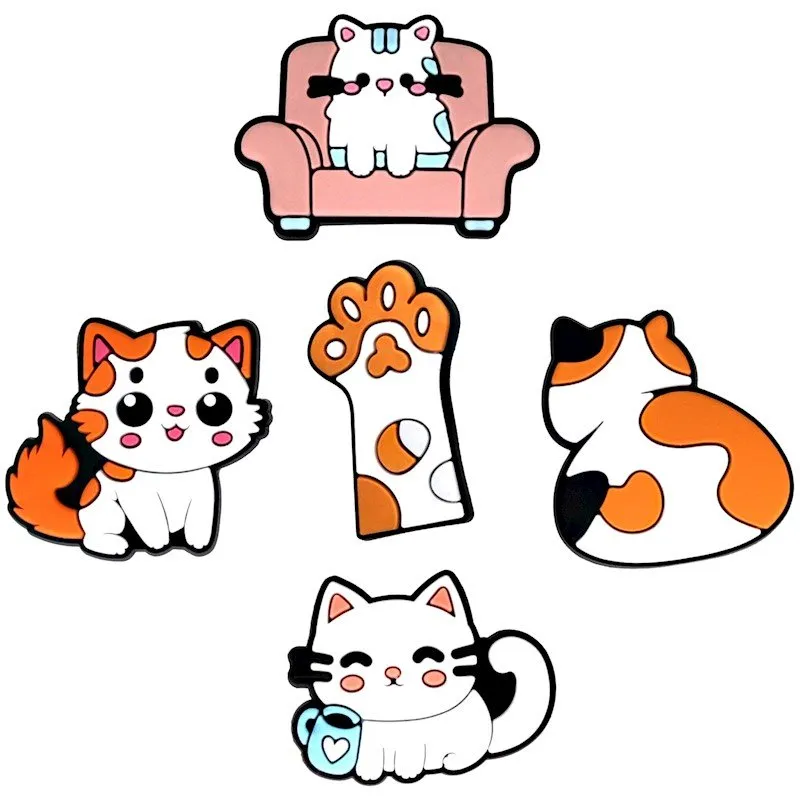 3D Sticker macka set 5 kom