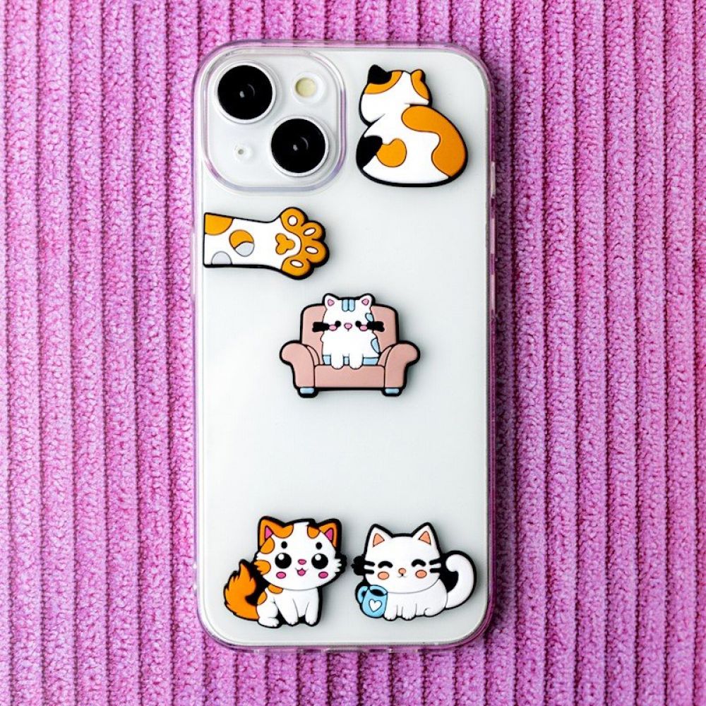 3D Sticker macka set 5 kom