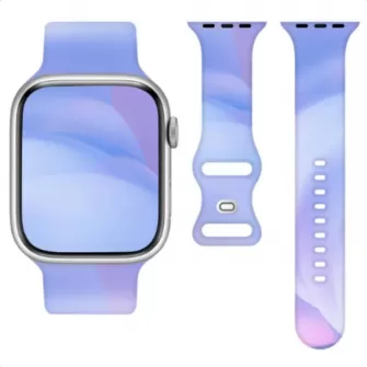Silikonska narukvica za Apple Watch 38/40/41 mm (97+110) plava