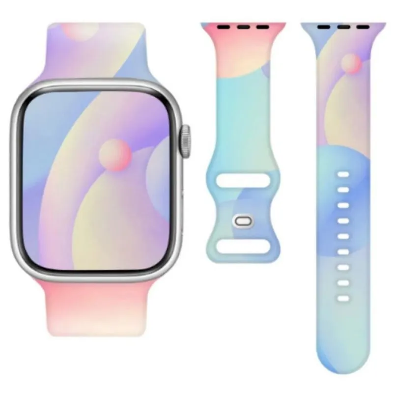 Silikonska narukvica za Apple Watch 42/44/45/49 mm (97+110) colorful