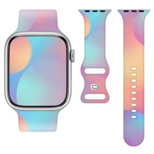 Silikonska narukvica za Apple Watch 42/44/45/49 mm (97+110) rainbow