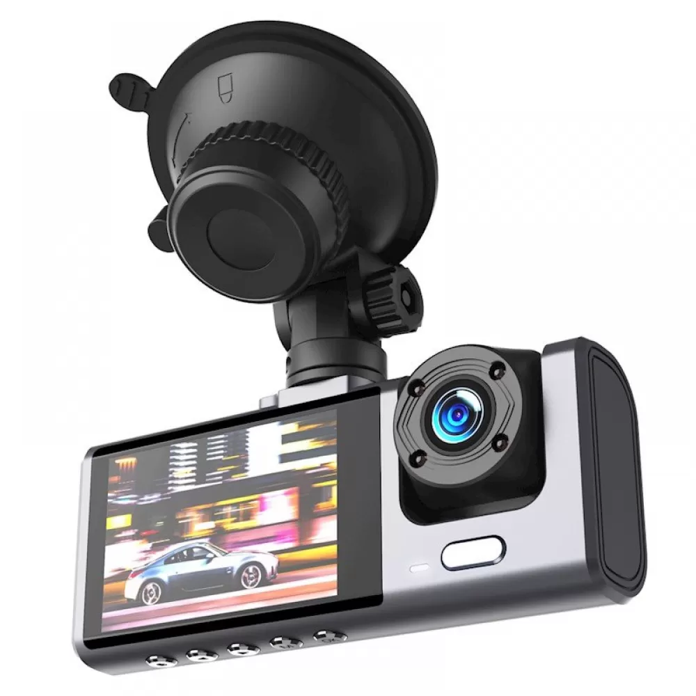 XO auto kamera XJ03 prednji i zadnji snimac FullHD crna