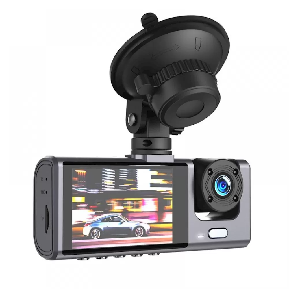 XO auto kamera XJ03 prednji i zadnji snimac FullHD crna