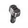 XO auto punjac CC61 PD QC 3.0 100W 1x USB 1x USB-C (Type C) 1x Lightning sivi