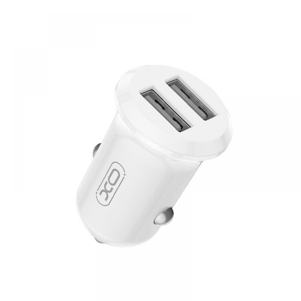 XO auto punjac CC67 12W 2x USB beli