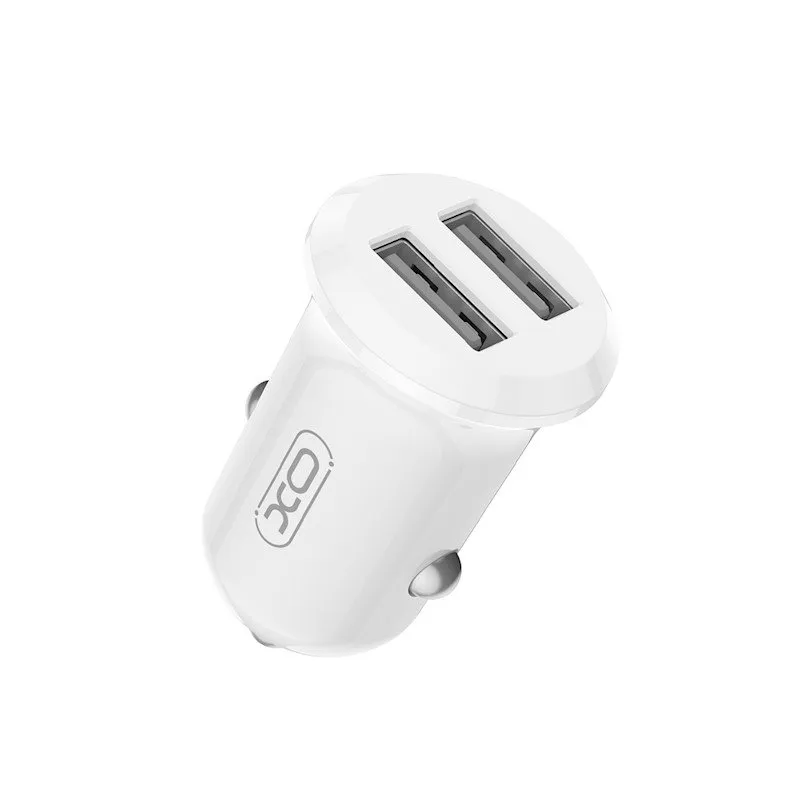 XO auto punjac CC67 12W 2x USB beli