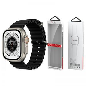 YESIDO WB21 silikonska narukvica za Apple Watch 38/40/41 crna