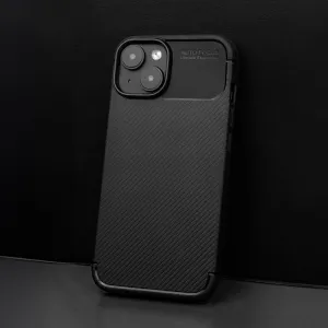 Silikonska Futrola AUTO FOCUS LINE (carbon black) za iPhone 17 (6.3)