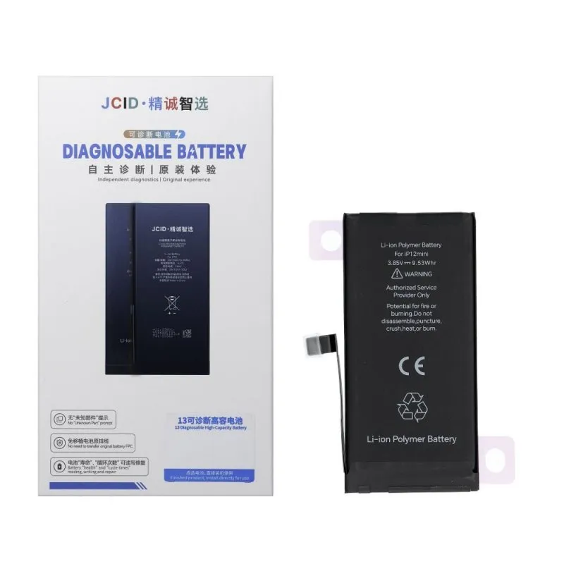 JCID dijagnosticka baterija za iPhone 12 Mini 2460 mAh (povecan kapacitet)
