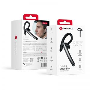 Bezicna mono slušalica FORCELL Orion Slim (ENC, Multipoint, BT 6.0 + EDR, 90 mAh) crna