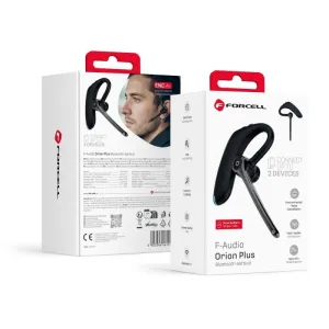 Bezicna mono slušalica FORCELL Orion Plus (ENC, Multipoint, BT 6.0 + EDR, 170 mAh) crna