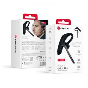 Bezicna mono slušalica FORCELL Orion Plus (ENC, Multipoint, BT 6.0 + EDR, 170 mAh) crna