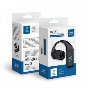 Bezicna mono slušalica Blue Star Hook crna