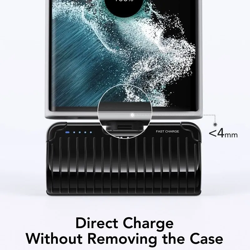 Powerbank Veger PlugOn (W0558) PD QC3.0 3A 20W 5000 mAh sa ugrađenim Type-C konektorom crni