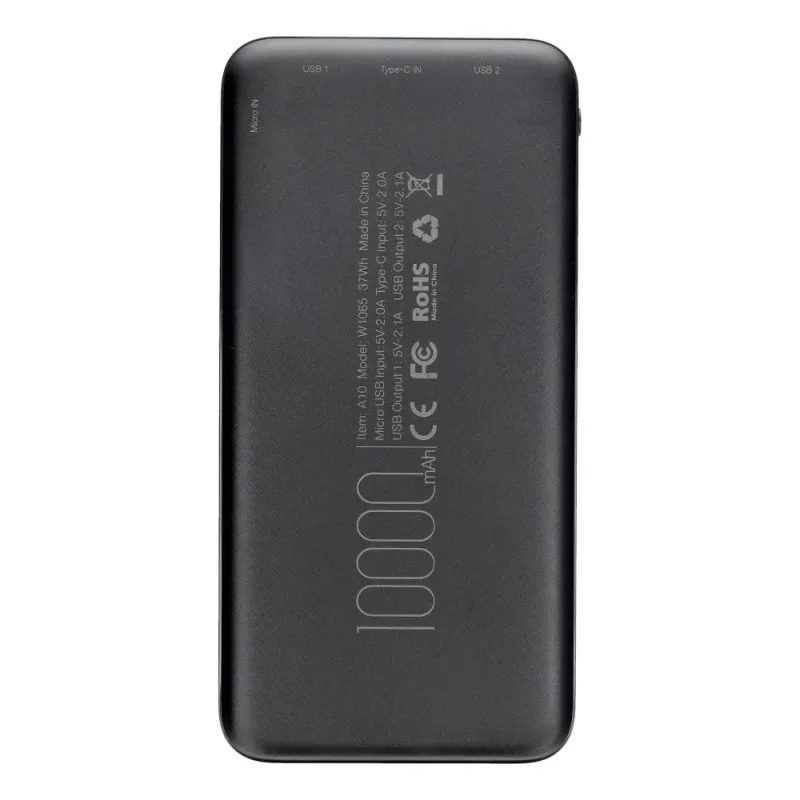 Powerbank Veger A10 (W1065) 2A 10000 mAh crni