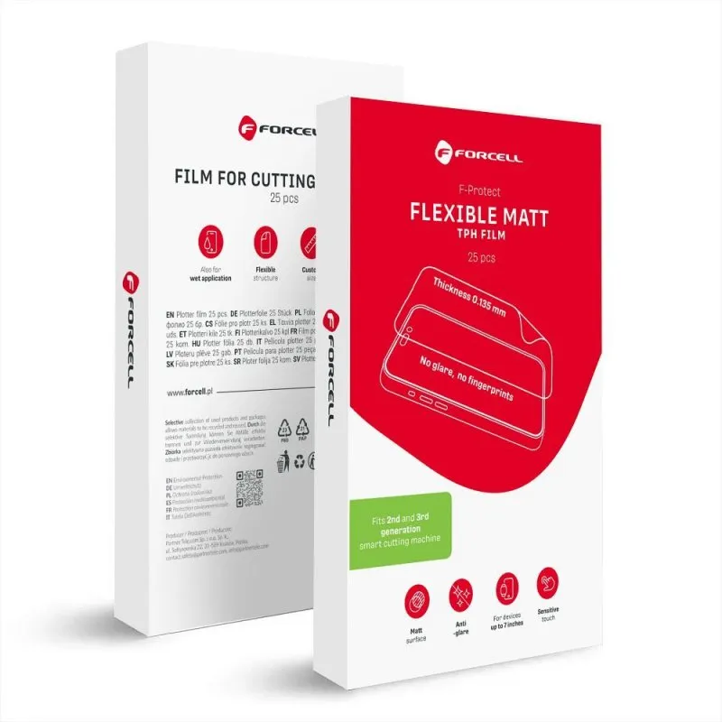 Folije za secenje za mašinu 2. i 3. generacije Forcell F-Protect Flexible MATT 196 x 125 mm 25 kom.
