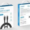 Kabl Type-C na Type-C VEGER PD 5A 240W CC03 1,5 m crni