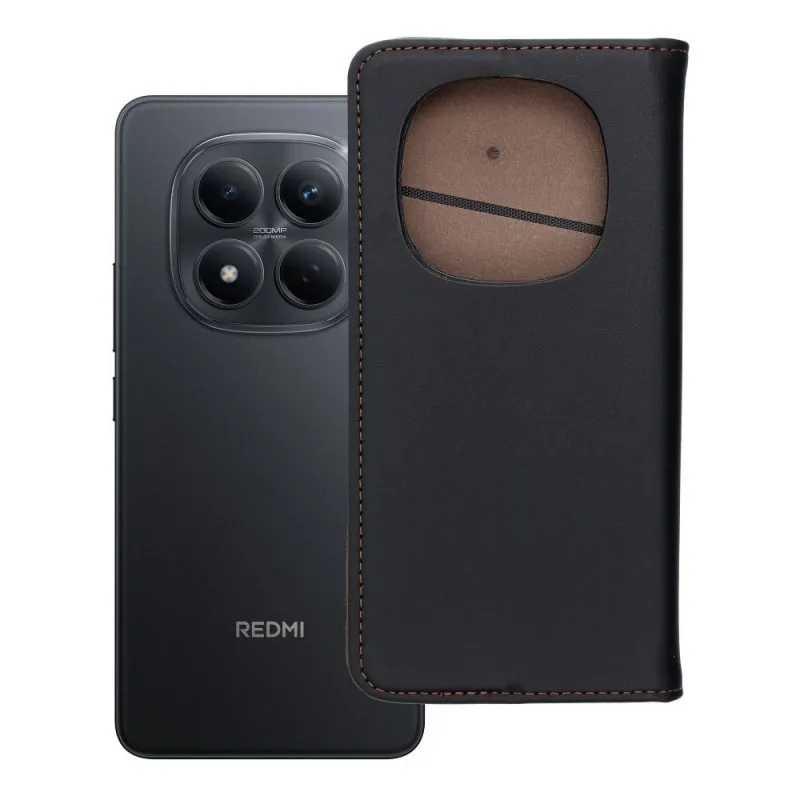 Futrola Smart Pro Book za Xiaomi Redmi Note 15 5G  kozna crna