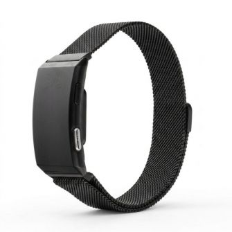 Pametna fitnes narukvica TITMO Loop I-110 sa IP68 zastitom, EKG funkcijom, merenjem pulsa, HRV, krvnog pritiska, SpO2, pracenjem sna i stresa crna
