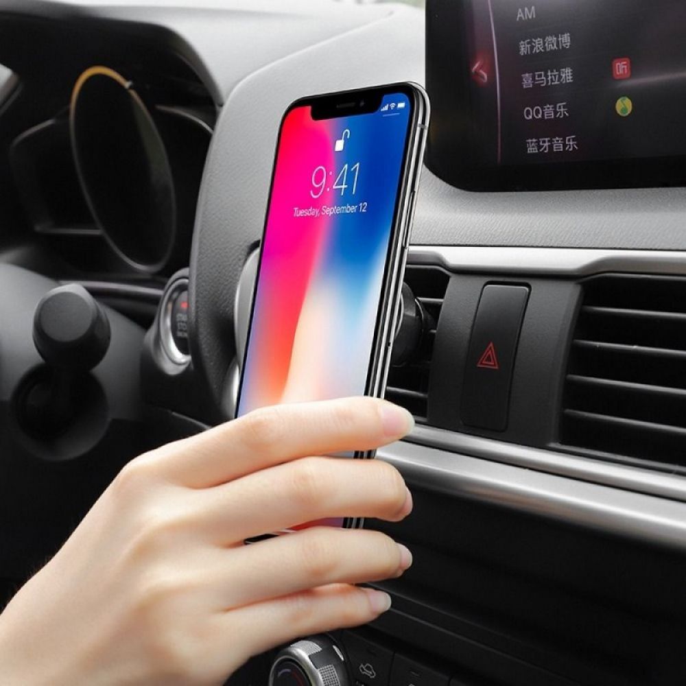 Magnetni auto drzac za telefon Hoco za ventilaciju CA52 crni