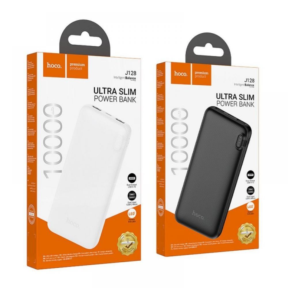 HOCO power bank 10000 mAh 2A J128 crni