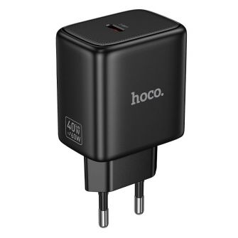 GaN kucni punjac Hoco USB-C (Type C) PD AVS 40W (maks. 60W) N83 crni