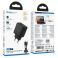GaN kucni punjac Hoco USB-C (Type C) PD AVS 40W (maks. 60W) sa USB-C (Type C) na USB-C (Type C) kablom N83 crni