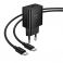 Kucni punjac Hoco USB-C (Type C) QC PD 25W + kabl USB-C (Type C) na USB-C (Type C) N76 crni