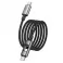 LED kabl USB-C (Type C) na USB-C (Type C) Hoco 3A 60W 1,2 m U144 crni