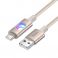 LED kabl USB-A na USB-C (Type C) Hoco 3A 1,2 m U144 beli