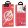 LED kabl USB-A na USB-C (Type C) Hoco 3A 1,2 m U144 beli