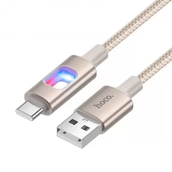 Ravni kabl USB-C (Type C) na USB-C (Type C) / Lightning 2u1 Hoco 3A 60W 1 m X125 crni