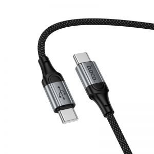 Kabl USB-C (Type C) na USB-C (Type C) Hoco PD 60W 1,5 m X121 crni