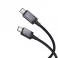 Kabl USB-C (Type C) na USB-C (Type C) Hoco 3A 60W sa displejom 1 m X118 crni