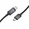 Kabl USB-C (Type C) na USB-C (Type C) Hoco 3A 60W sa displejom 1 m X118 crni