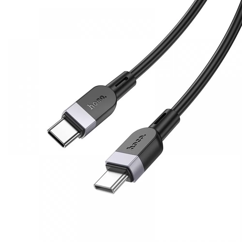 Silikonski kabl USB-C (Type C) na USB-C (Type C) Hoco 3A 60W 3 m X109 crni