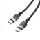 Silikonski kabl USB-C (Type C) na USB-C (Type C) Hoco 3A 60W 3 m X109 crni