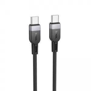 Silikonski kabl USB-C (Type C) na USB-C (Type C) Hoco 3A 60W 2 m X109 crni