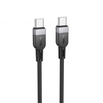 Silikonski kabl USB-C (Type C) na USB-C (Type C) Hoco 3A 60W 2 m X109 crni