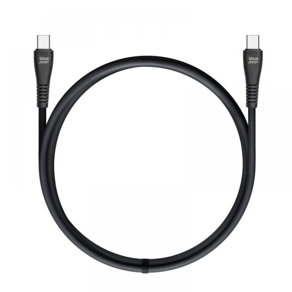 Kabl USB-C (Type C) na USB-C (Type C) Blue Star 3A 60W QC4.0 1 m PJ-DQ1-C crni
