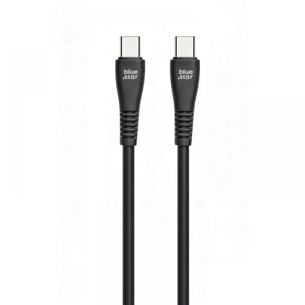 Kabl USB-C (Type C) na USB-C (Type C) Blue Star 3A 60W QC4.0 1 m PJ-DQ1-C crni