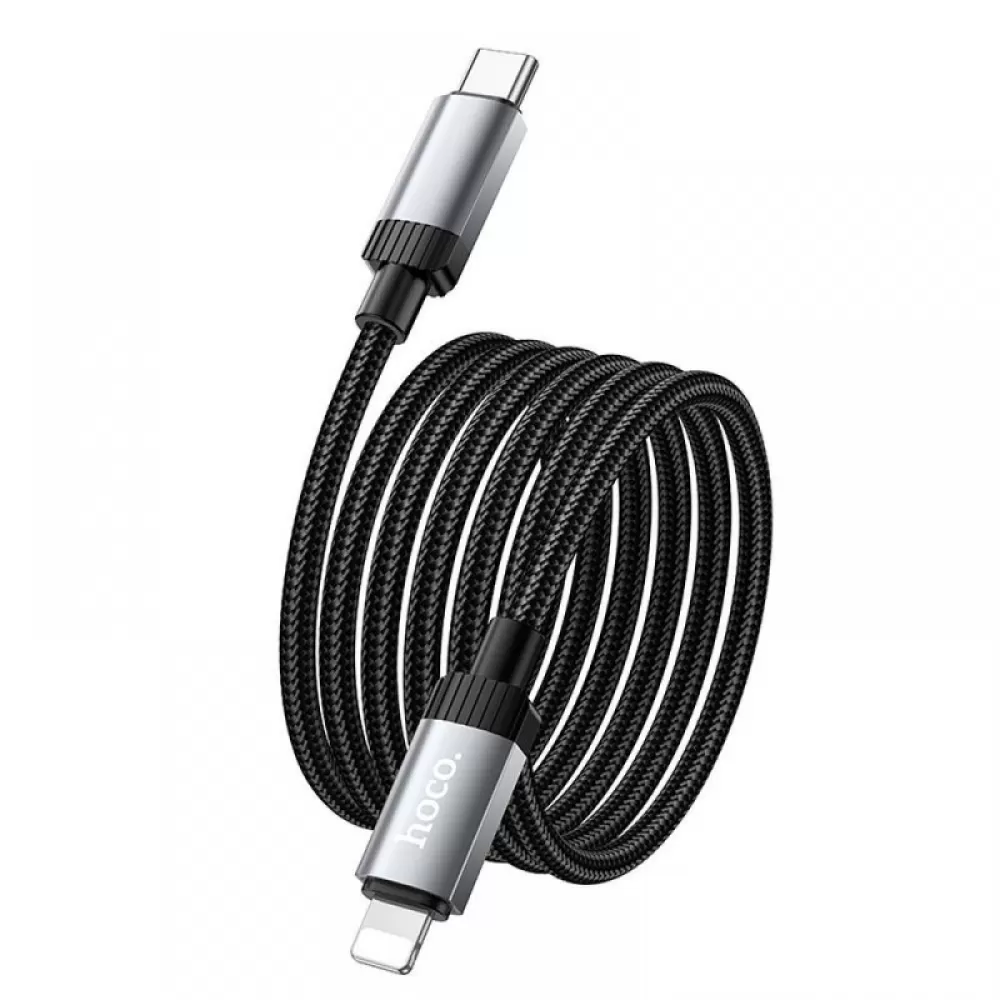 Kabl USB-C (Type C) na Lightning Hoco PD 27W 1 m X117 crni
