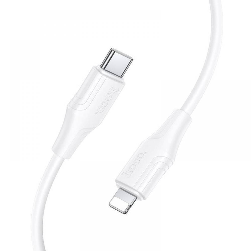 Silikonski kabl USB-C (Type C) na Lightning Hoco 27W 1 m X124 beli