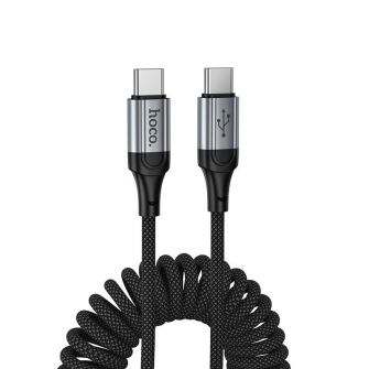 Kabl USB-C (Type C) na USB-C (Type C) Hoco PD 3A 1,5 m X121 crni